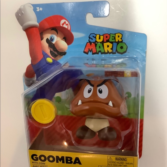 Nintendo Goomba & Coin Super Mario Jakks Pacific 4" Action Figure Video Game Toy - Picture 8 of 8